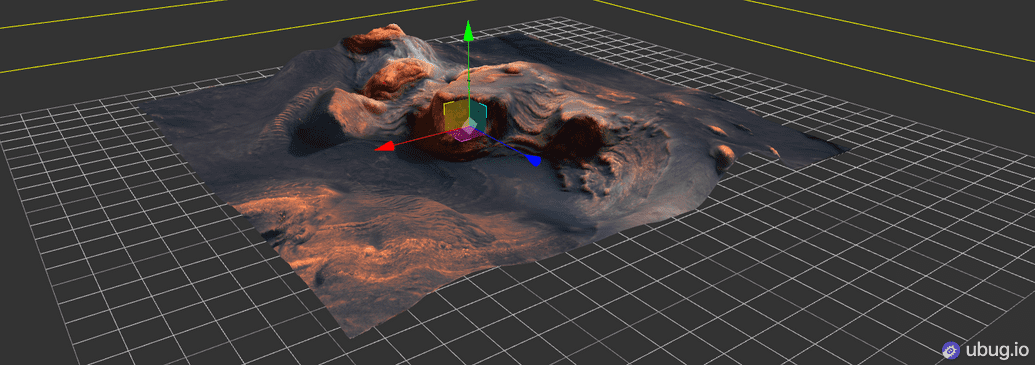 降落地的地形和贴图